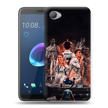 Силиконовый чехол на HTC Desire 12 с принтом Реал Роналдо Real Ronaldo