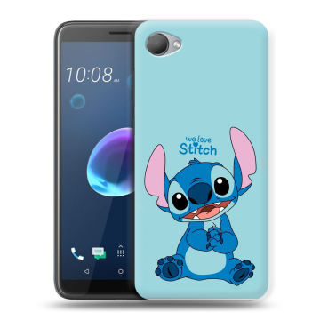 Силиконовый чехол на HTC Desire 12 с принтом Лило и Стич