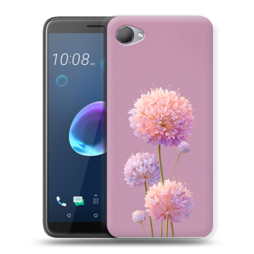 Силиконовый чехол на HTC Desire 12 с принтом Цветы