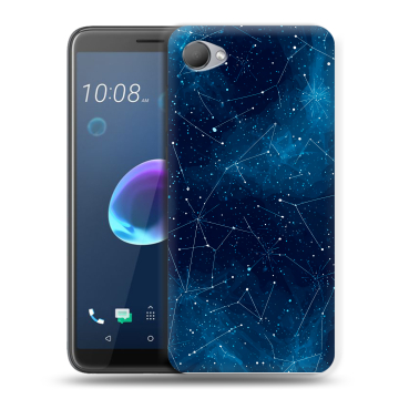 Силиконовый чехол на HTC Desire 12 с принтом Космос звезды