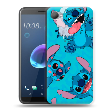 Силиконовый чехол на HTC Desire 12 с принтом Лило и Стич