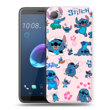 Силиконовый чехол на HTC Desire 12 с принтом Лило и Стич