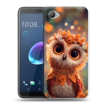 Силиконовый чехол на HTC Desire 12 с принтом Милая сова
