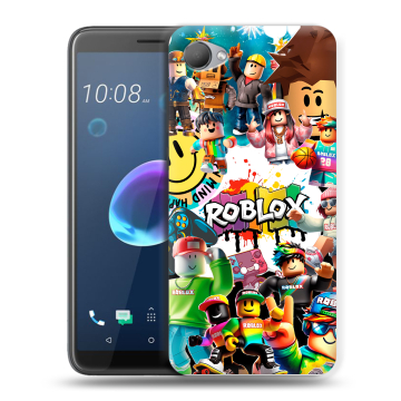 Силиконовый чехол на HTC Desire 12 с принтом Roblox Роблокс Силиконовый чехол на HTC Desire 12 с принтом Roblox Роблокс