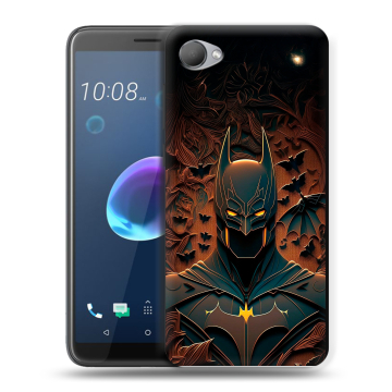 Силиконовый чехол на HTC Desire 12 с принтом Batman Бэтмен