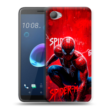 Силиконовый чехол на HTC Desire 12 с принтом Spiderman Человек паук Силиконовый чехол на HTC Desire 12 с принтом Spiderman Человек паук