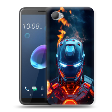 Силиконовый чехол на HTC Desire 12 с принтом IronMan Железный человек