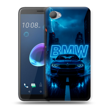 Силиконовый чехол на HTC Desire 12 с принтом BMW БМВ