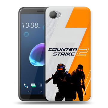 Силиконовый чехол на HTC Desire 12 с принтом Counter Strike