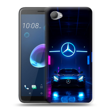 Силиконовый чехол на HTC Desire 12 с принтом Mercedes Мерседес