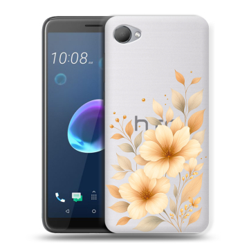 Силиконовый чехол на HTC Desire 12 с принтом для девушки