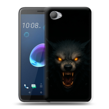 Силиконовый чехол на HTC Desire 12 с принтом Волк