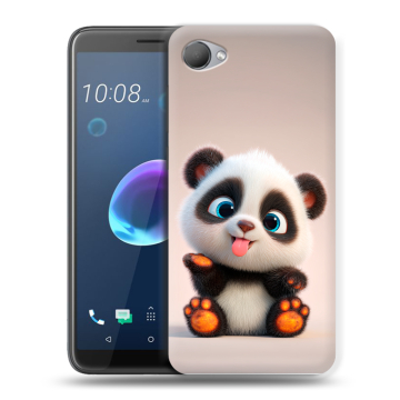 Силиконовый чехол на HTC Desire 12 с принтом милая панда