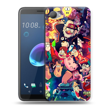 Силиконовый чехол на HTC Desire 12 с принтом Gravity Falls Гравити Фолз