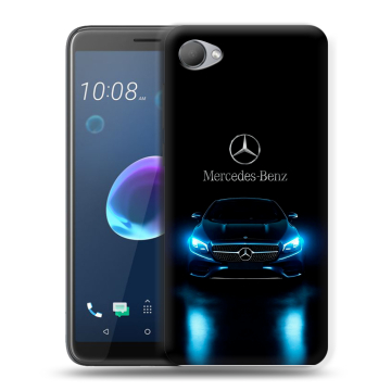 Силиконовый чехол на HTC Desire 12 с принтом Mercedes Мерседес