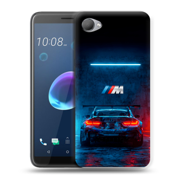 Силиконовый чехол на HTC Desire 12 с принтом BMW БМВ