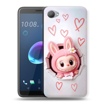Силиконовый чехол на HTC Desire 12 с принтом Labubu Лабубу