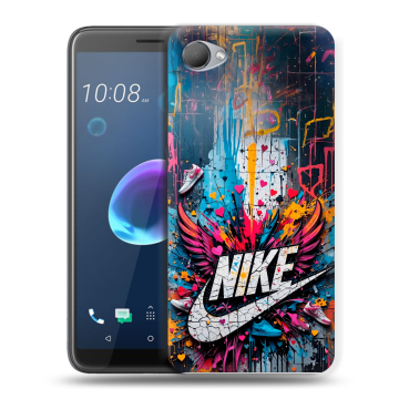 Силиконовый чехол на HTC Desire 12 с принтом Nike Найк