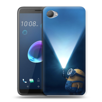Силиконовый чехол на HTC Desire 12 с принтом Миньоны