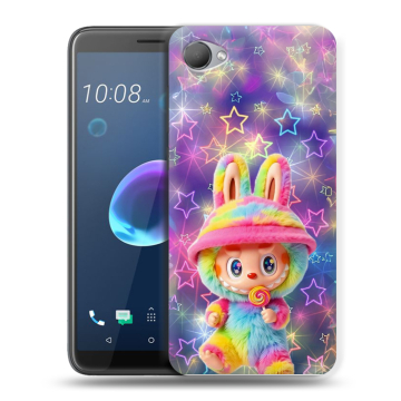 Силиконовый чехол на HTC Desire 12 с принтом Labubu Лабубу