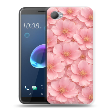 Силиконовый чехол на HTC Desire 12 с принтом женский