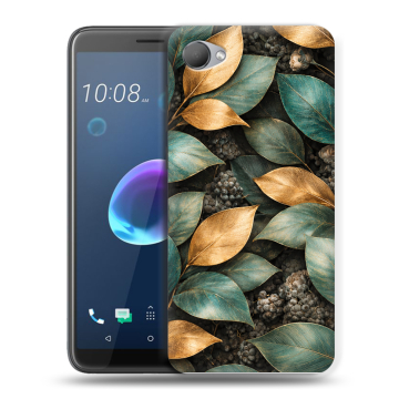 Силиконовый чехол на HTC Desire 12 с принтом женский