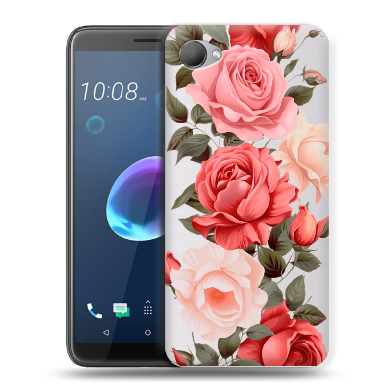 Силиконовый чехол на HTC Desire 12 с принтом Розы Силиконовый чехол на HTC Desire 12 с принтом Розы