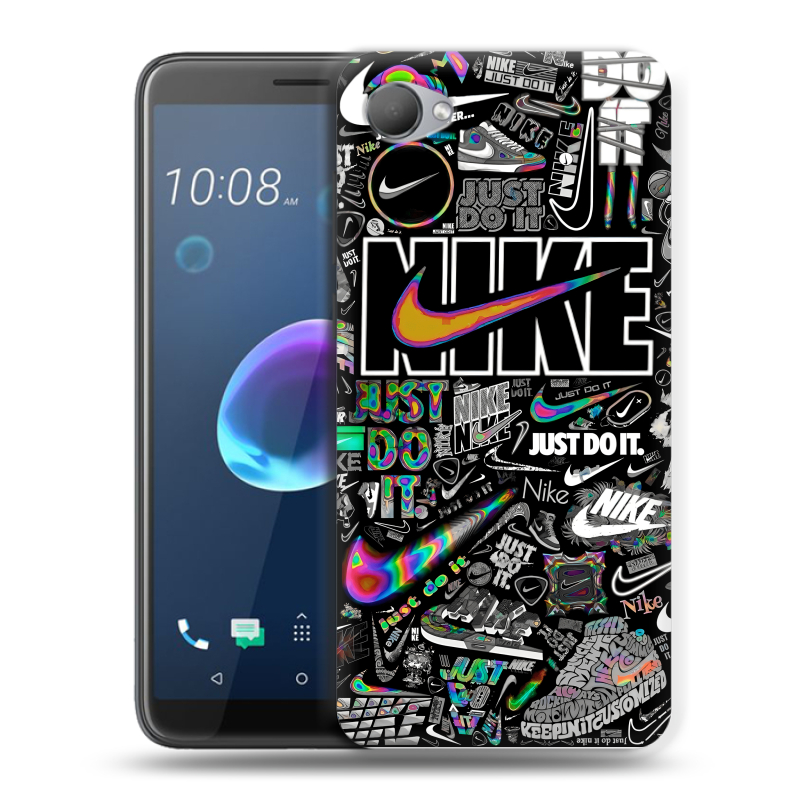 Силиконовый чехол на HTC Desire 12 с принтом Найк Силиконовый чехол на HTC Desire 12 с принтом Найк