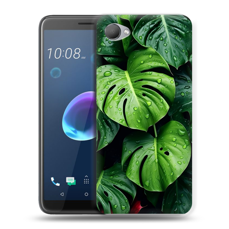 Силиконовый чехол на HTC Desire 12 с принтом Листья Силиконовый чехол на HTC Desire 12 с принтом Листья