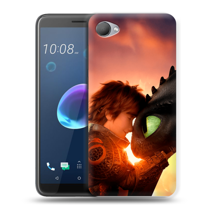 Силиконовый чехол на HTC Desire 12 с принтом Как приручить дракона Силиконовый чехол на HTC Desire 12 с принтом Как приручить дракона