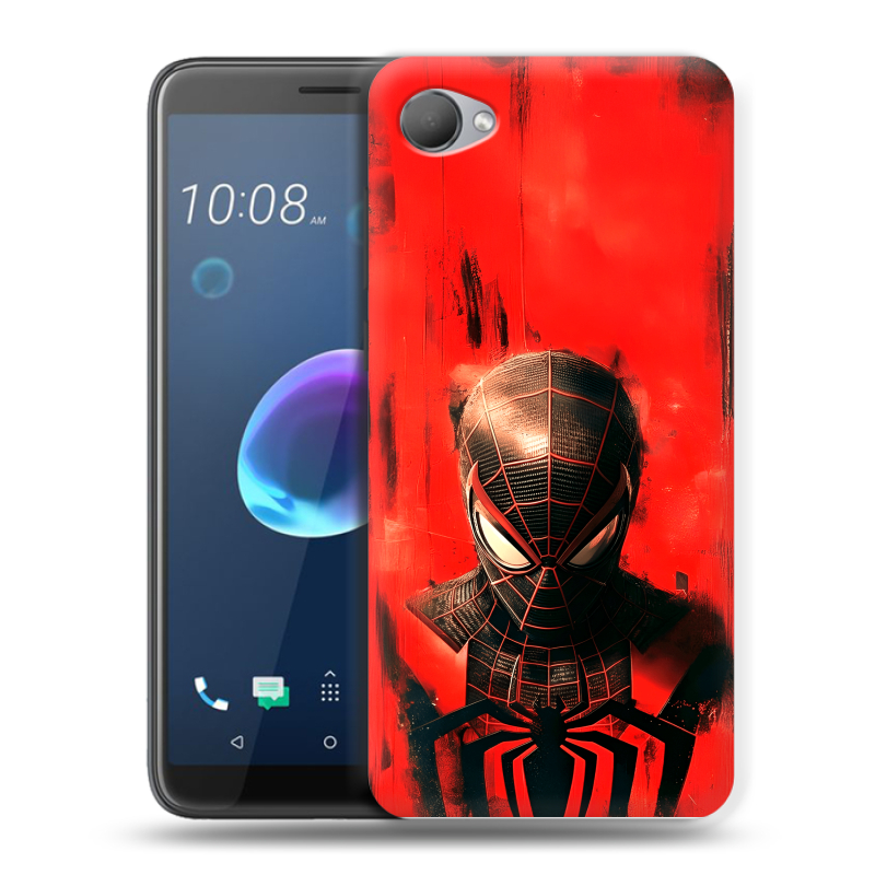 Пластиковый чехол на HTC Desire 12 с принтом человек паук spiderman Пластиковый чехол на HTC Desire 12 с принтом человек паук spiderman