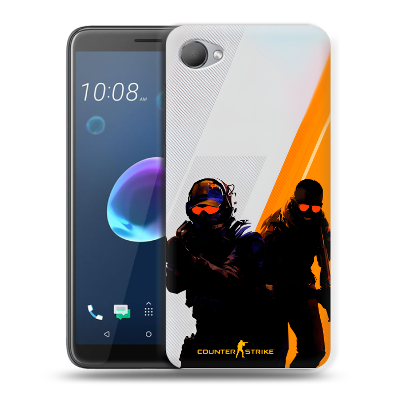 Силиконовый чехол на HTC Desire 12 с принтом Контер страйк Counter strike Силиконовый чехол на HTC Desire 12 с принтом Контер страйк Counter strike