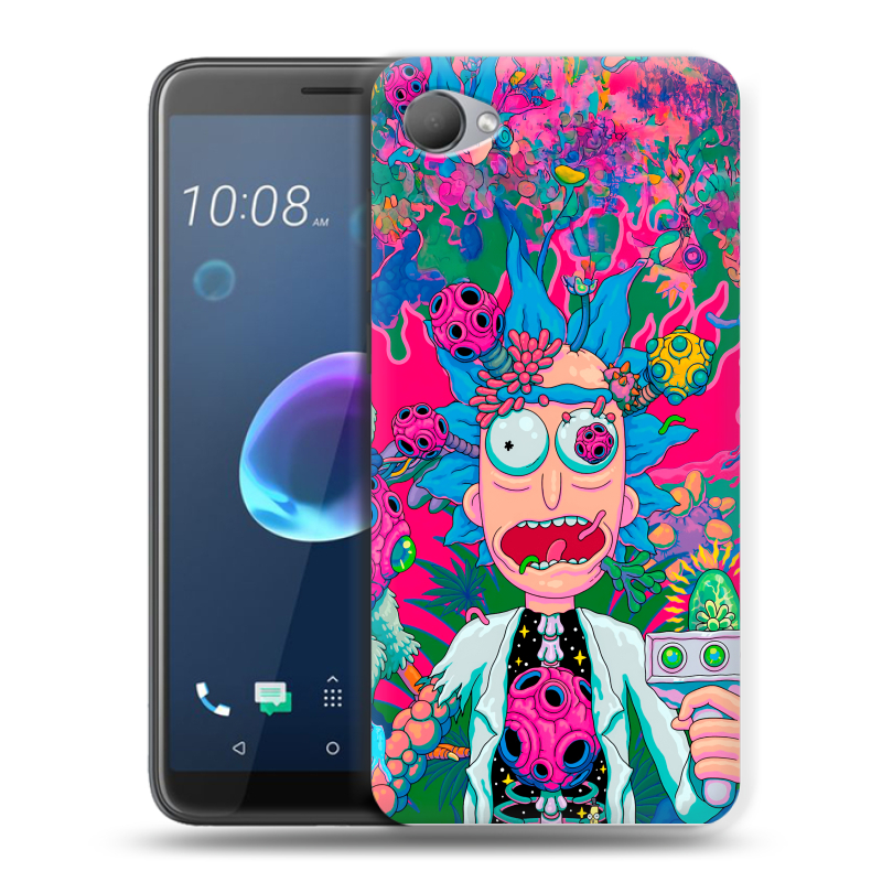 Силиконовый чехол на HTC Desire 12 с принтом Рик и Морти Rick Morty Силиконовый чехол на HTC Desire 12 с принтом Рик и Морти Rick Morty
