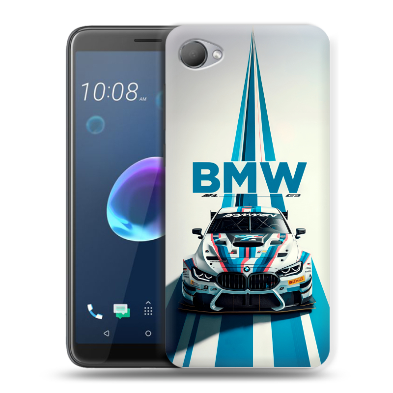 Пластиковый чехол на HTC Desire 12 с принтом БМВ BMW Пластиковый чехол на HTC Desire 12 с принтом БМВ BMW