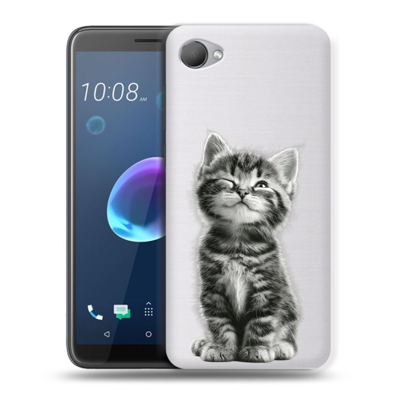 Силиконовый чехол на HTC Desire 12 с принтом Котенок Силиконовый чехол на HTC Desire 12 с принтом Котенок