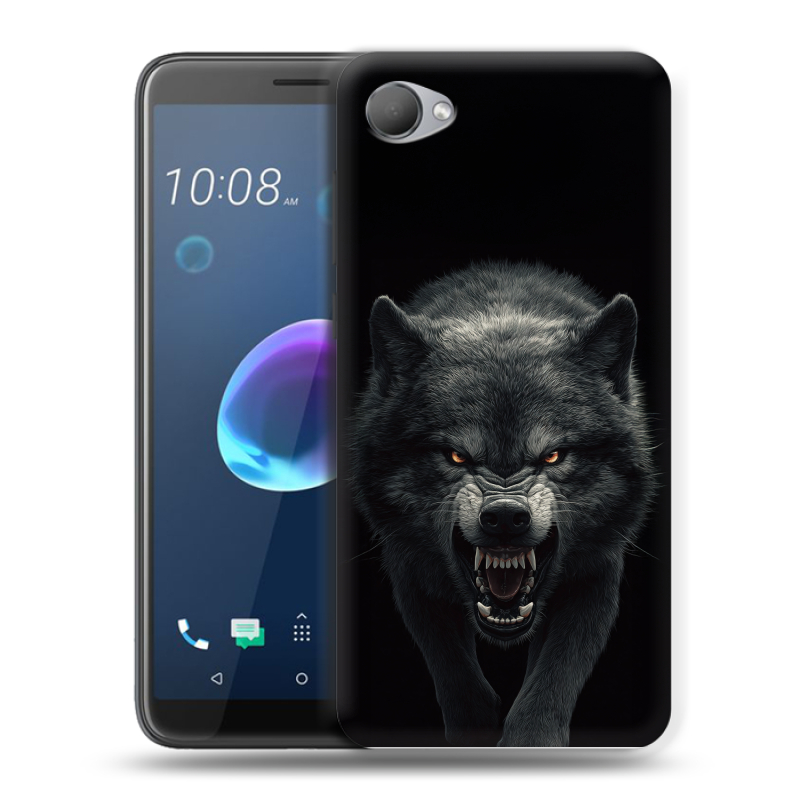 Силиконовый чехол на HTC Desire 12 с принтом Волк Силиконовый чехол на HTC Desire 12 с принтом Волк