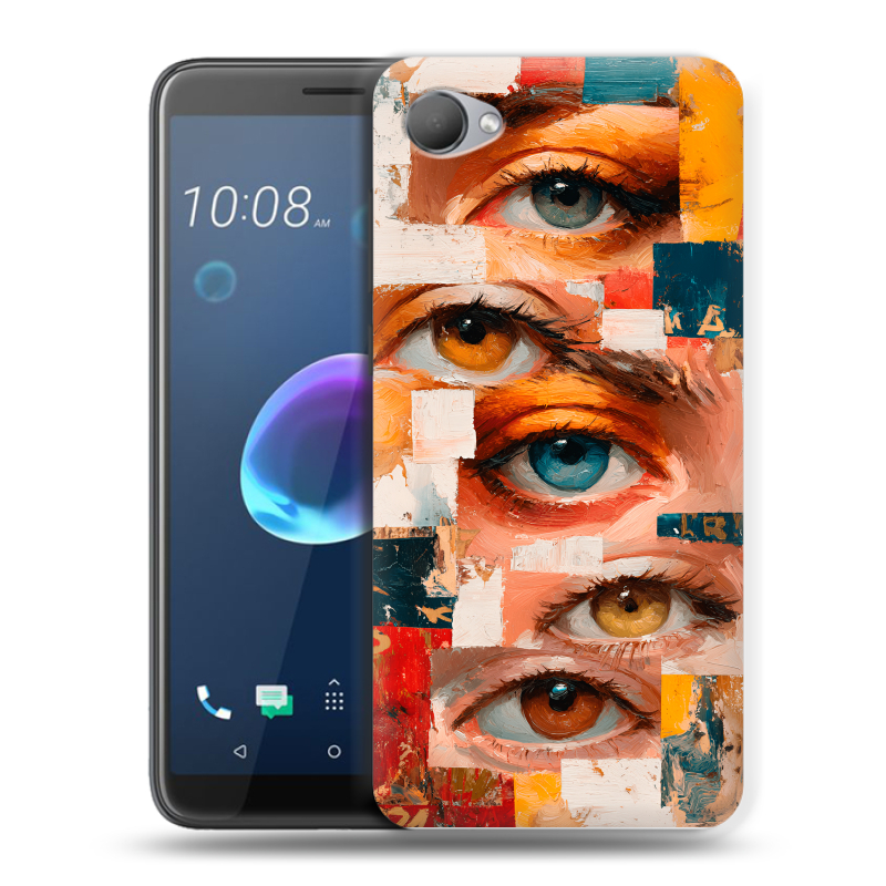 Пластиковый чехол на HTC Desire 12 с принтом Модный принт Пластиковый чехол на HTC Desire 12 с принтом Модный принт