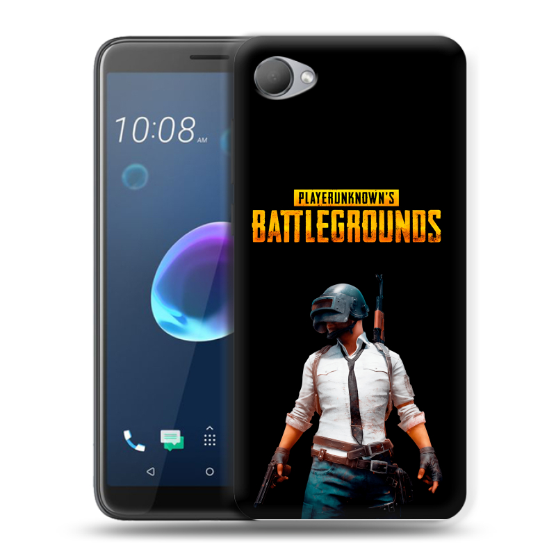 Пластиковый чехол на HTC Desire 12 с принтом PUGB ПАГБ Пластиковый чехол на HTC Desire 12 с принтом PUGB ПАГБ