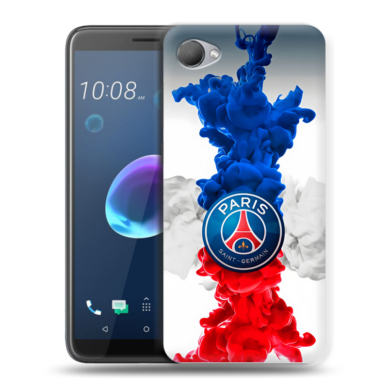 Силиконовый чехол на HTC Desire 12 с принтом PSG ПСЖ Силиконовый чехол на HTC Desire 12 с принтом PSG ПСЖ