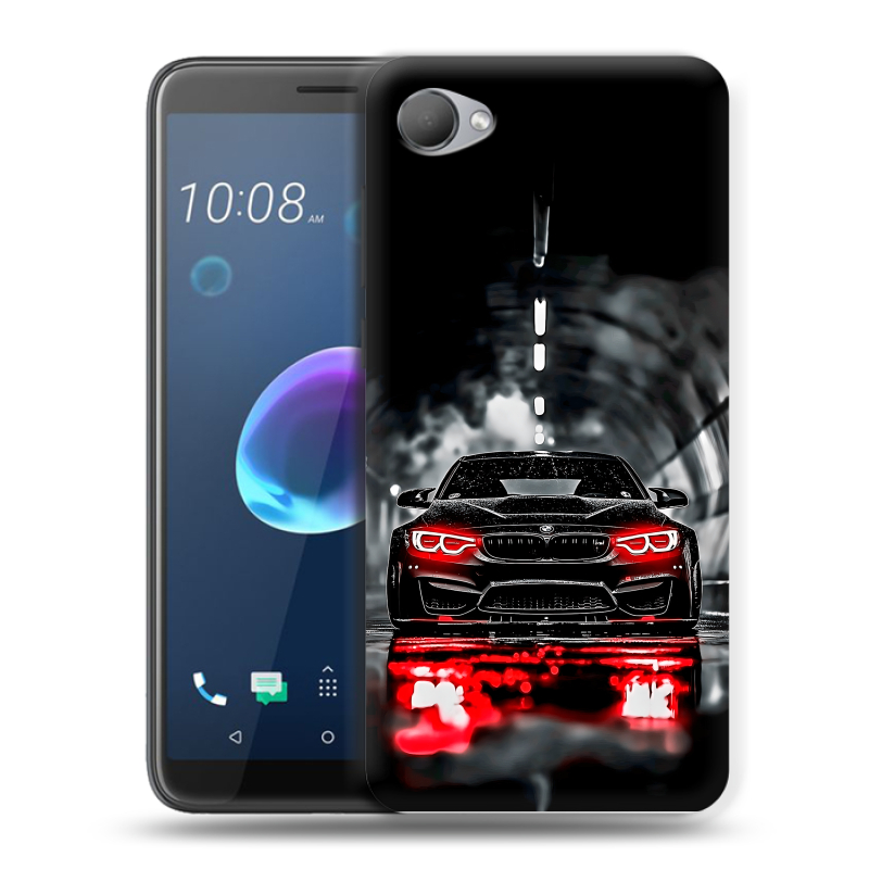 Пластиковый чехол на HTC Desire 12 с принтом BMW БМВ Пластиковый чехол на HTC Desire 12 с принтом BMW БМВ