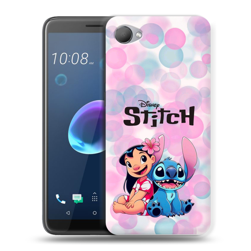 Пластиковый чехол на HTC Desire 12 с принтом Лило и Стич Пластиковый чехол на HTC Desire 12 с принтом Лило и Стич