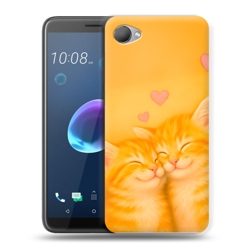Силиконовый чехол на HTC Desire 12 с принтом Милые котята Силиконовый чехол на HTC Desire 12 с принтом Милые котята