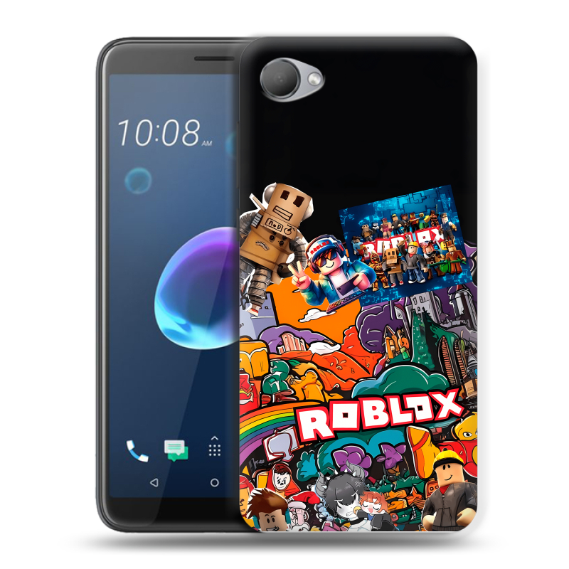 Силиконовый чехол на HTC Desire 12 с принтом Roblox Роблокс Силиконовый чехол на HTC Desire 12 с принтом Roblox Роблокс