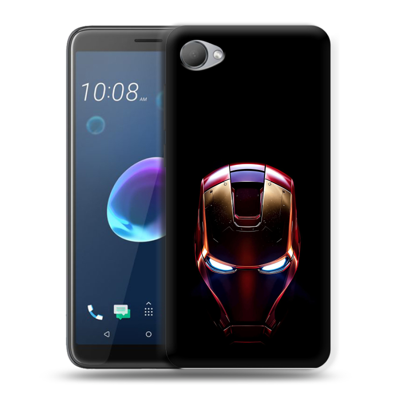 Пластиковый чехол на HTC Desire 12 с принтом IronMan Железный человек Пластиковый чехол на HTC Desire 12 с принтом IronMan Железный человек