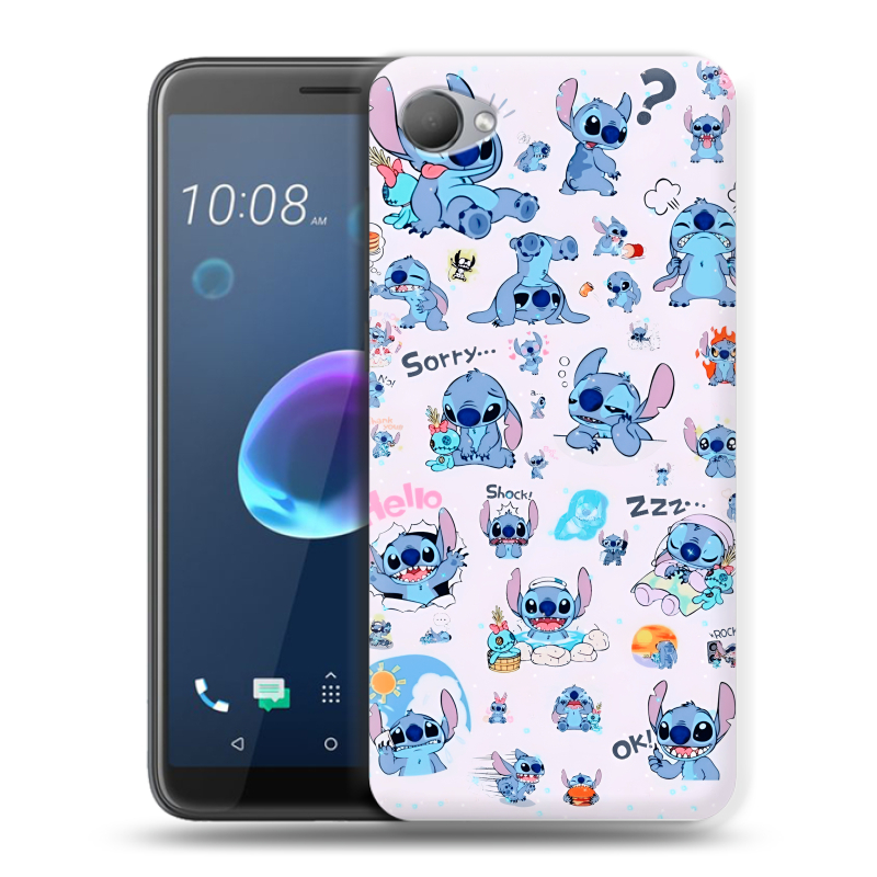 Пластиковый чехол на HTC Desire 12 с принтом Лило и Стич Пластиковый чехол на HTC Desire 12 с принтом Лило и Стич
