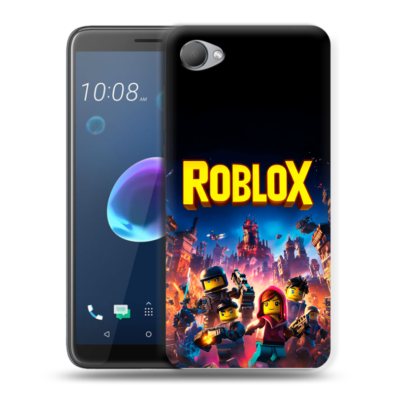 Силиконовый чехол на HTC Desire 12 с принтом Roblox Роблокс Силиконовый чехол на HTC Desire 12 с принтом Roblox Роблокс
