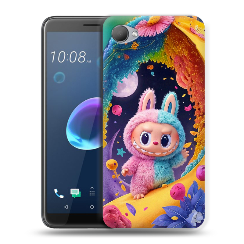 Пластиковый чехол на HTC Desire 12 с принтом Labubu Лабубу Пластиковый чехол на HTC Desire 12 с принтом Labubu Лабубу