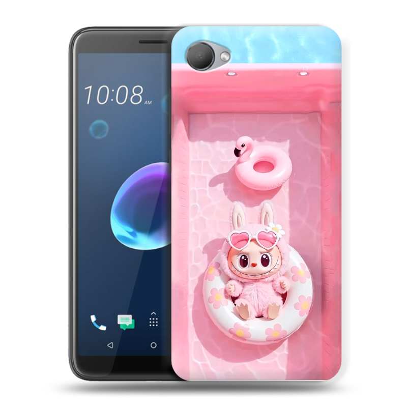 Силиконовый чехол на HTC Desire 12 с принтом Labubu Лабубу Силиконовый чехол на HTC Desire 12 с принтом Labubu Лабубу