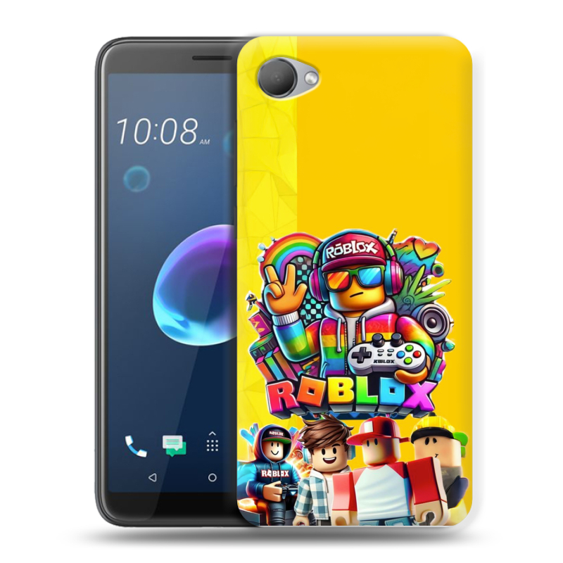 Силиконовый чехол на HTC Desire 12 с принтом Roblox Роблокс Силиконовый чехол на HTC Desire 12 с принтом Roblox Роблокс
