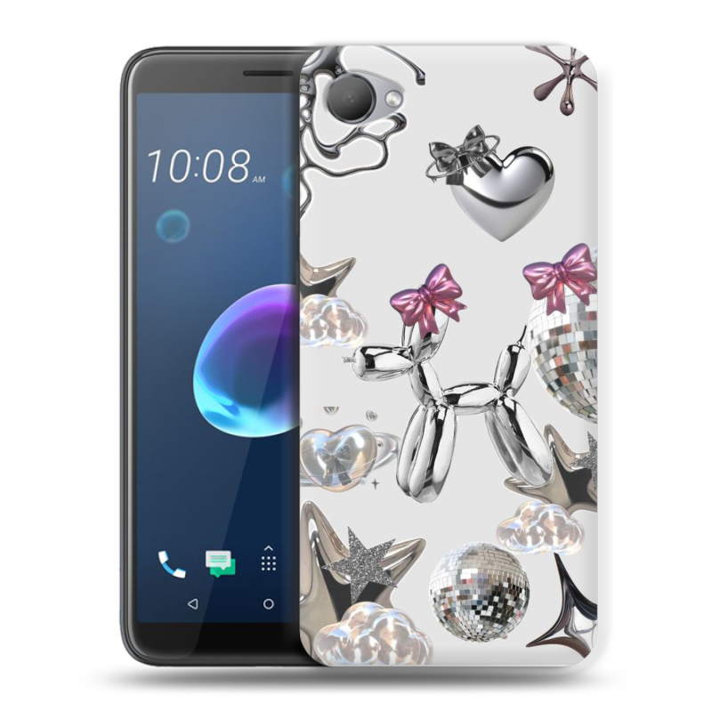 Пластиковый чехол на HTC Desire 12 с принтом Y2K Пластиковый чехол на HTC Desire 12 с принтом Y2K